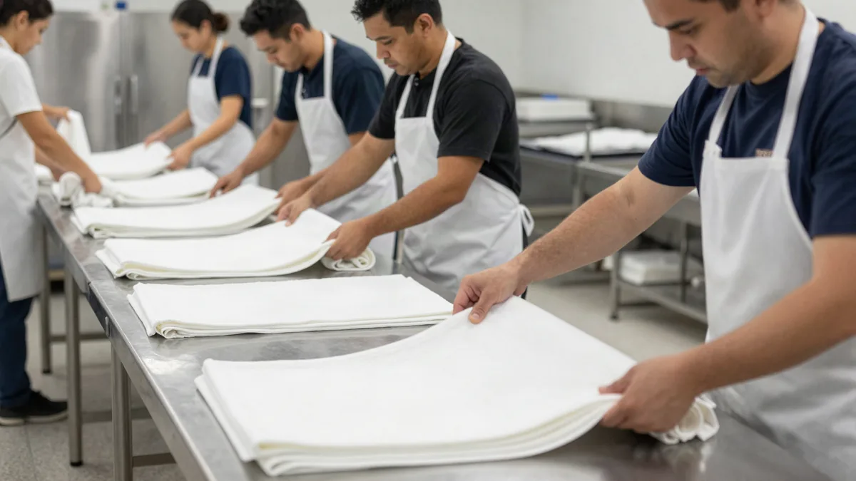Commercial laundry facility illustrating Complete Buyer's Guide Commercial Laundry Services