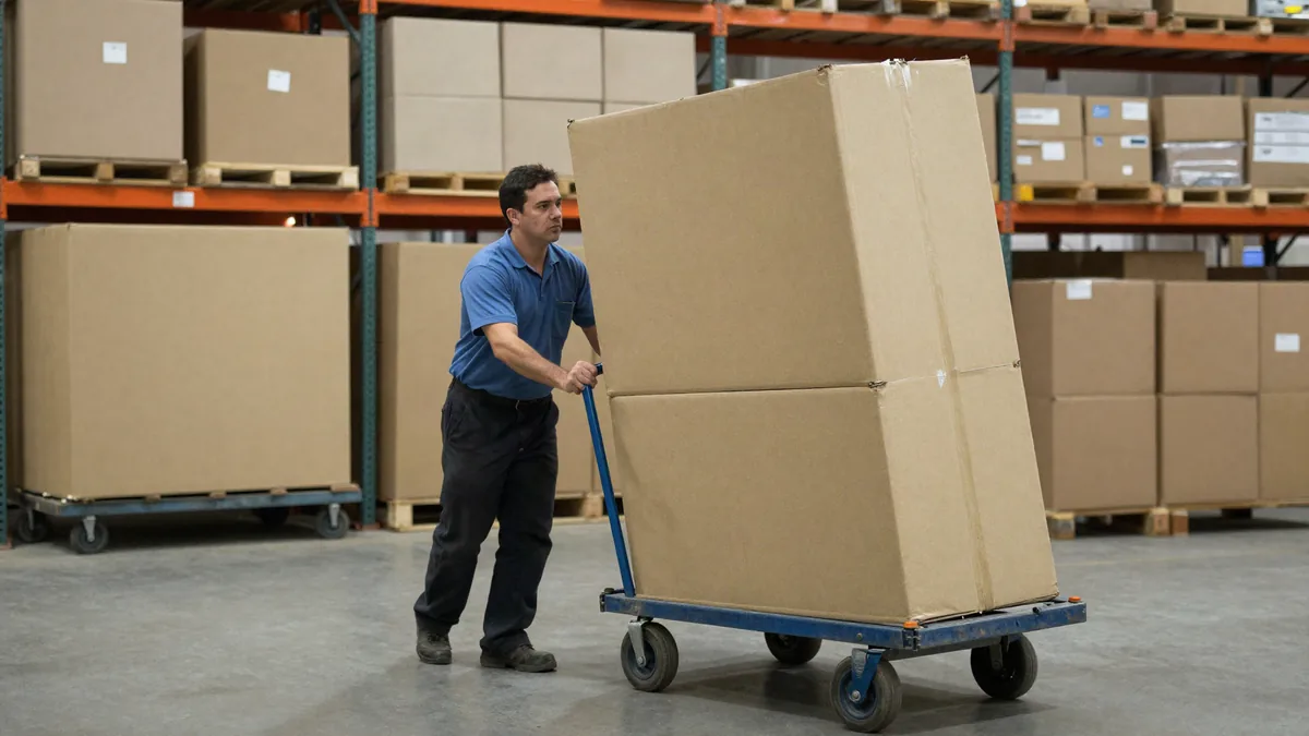 Commercial laundry facility illustrating Two Deliveries Week Five Optimising Linen