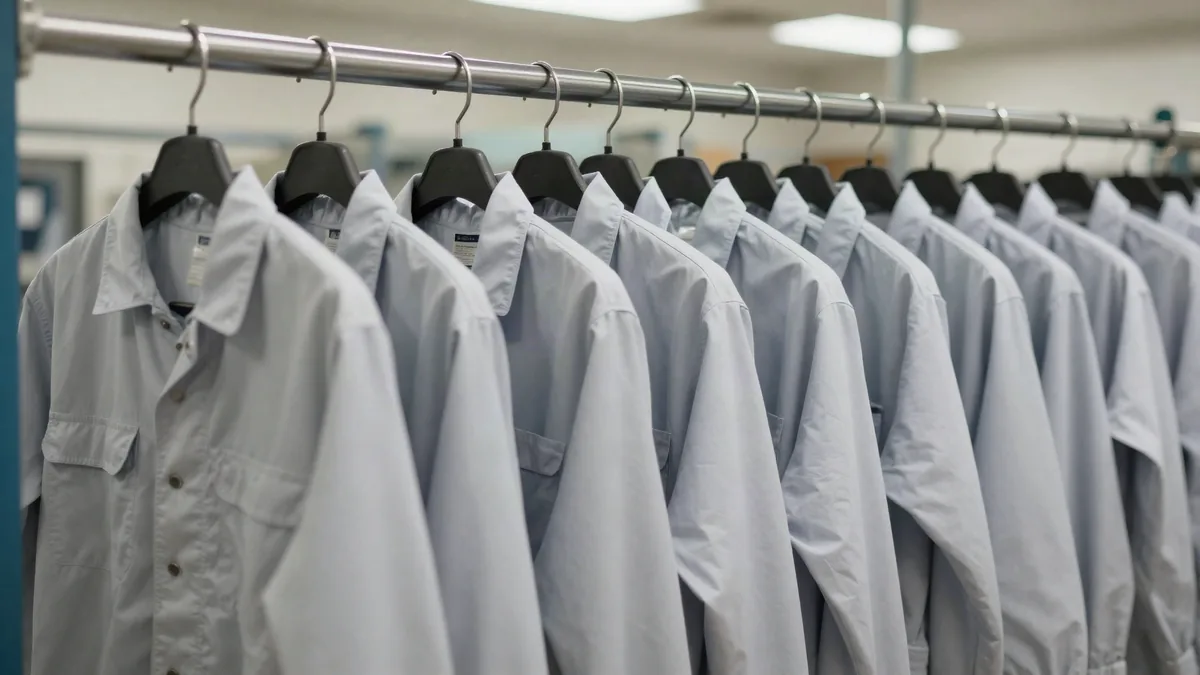 Commercial laundry facility illustrating Flu RSV Season Scaling Healthcare Linen