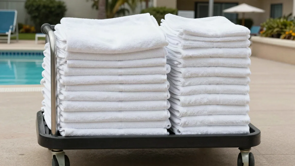 Industrial laundry scene related to Water Reuse Ozone ESG Reporting Sustainable
